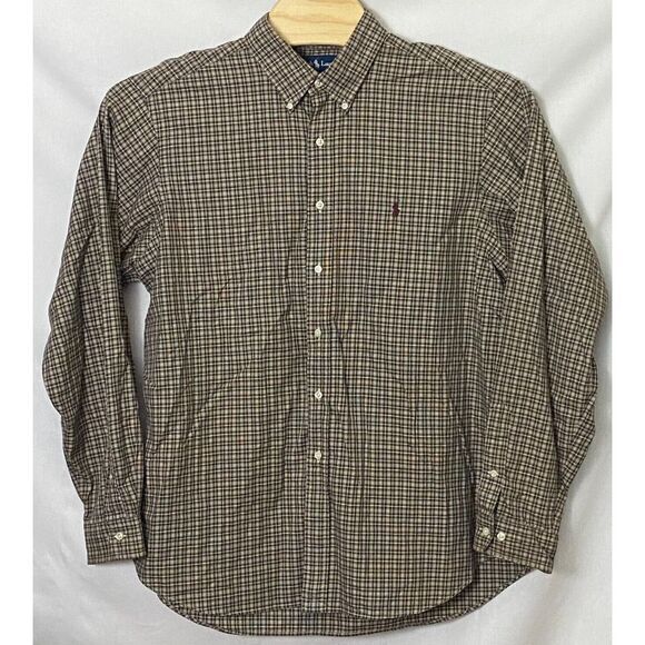 Ralph Lauren Other - Ralph Lauren Classic Mens Shirt Sz XL Brown Plaid Long‎ Sleeve Button Down
